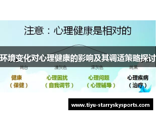 环境变化对心理健康的影响及其调适策略探讨